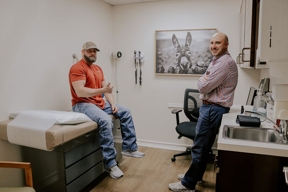 Doctor with patient at Fort Worth Internal Medicine